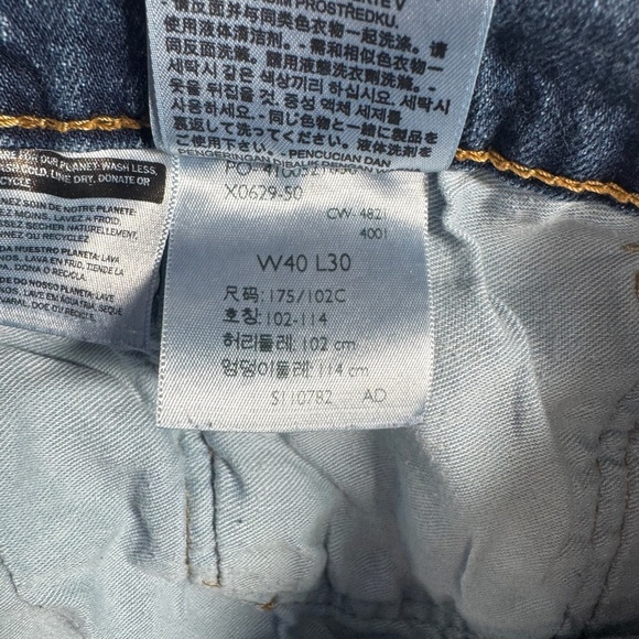 Levis Jeans Mens 40x30 Blue 541 Straight Leg Medium Wash - Picture 3 of 13